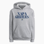 Napa Grizzlies adidas Youth Fleece Pullover Hood Front Thumbnail