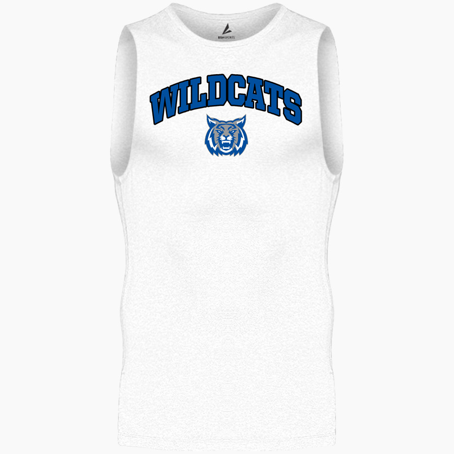 BOOKER T WASHINGTON HIGH SCHOOL WILDCATS BSN SPORTS Men's Sleeveless Compression Top