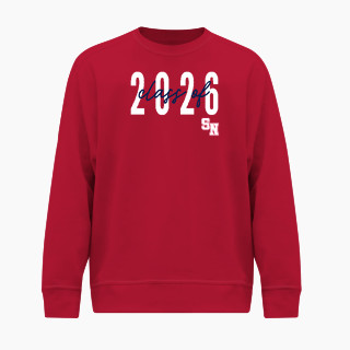 BSN SPORTS Men's Cotton Rich Fleece Crew Neck