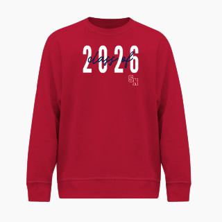 BSN SPORTS Men's Cotton Rich Fleece Crew Neck