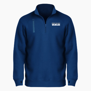 BSN SPORTS Men's Cotton Rich Fleece 1/4 Zip