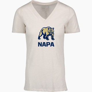 MV Sport Women's Vera Ringspun Slub V-Neck Tee