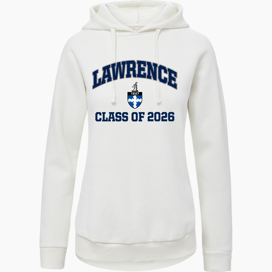 Lawrence University Vikings Online Store MV Sport Women's Vintage Fleece Hoodie