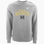 College of Marin Mariners Nike Men's Club Fleece Crew Front Thumbnail