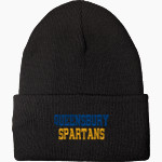 QUEENSBURY SPARTANS  Official Fan Gear Store Nike Cuffed Knit Beanie Front Thumbnail