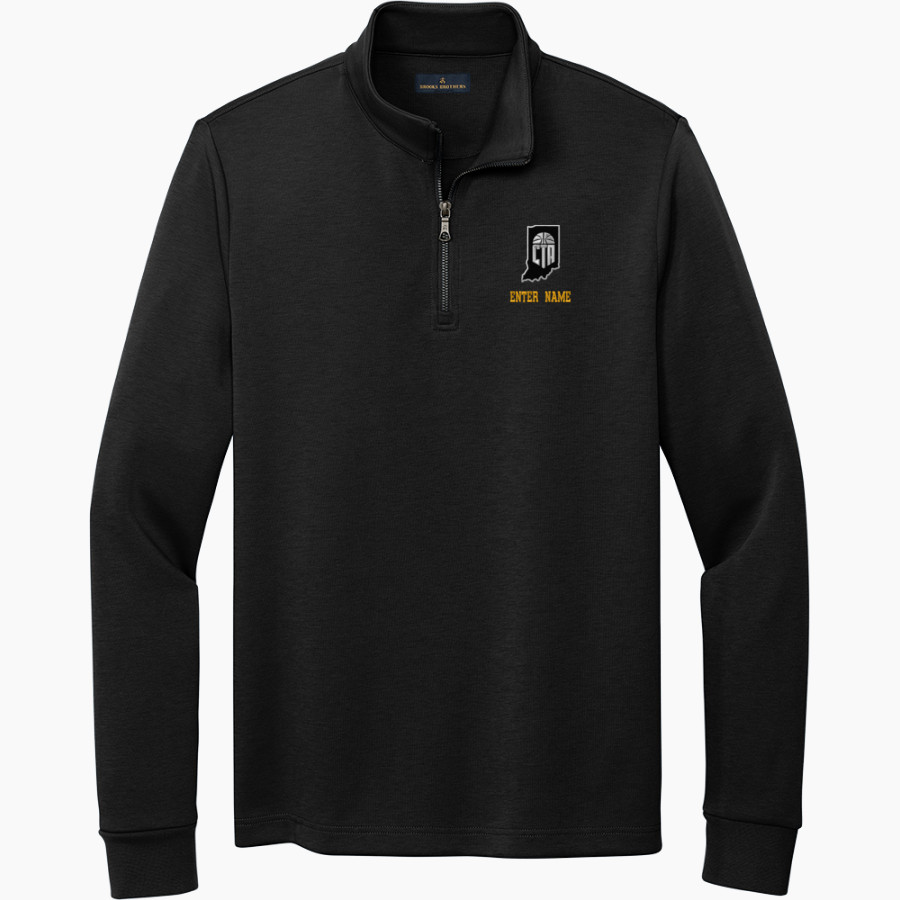 Compete Training Academy  Brooks Brothers Men's Double-Knit 1/4-Zip Pullover