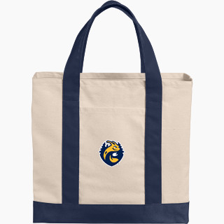 Port Authority Cotton Canvas Two-Tone Tote