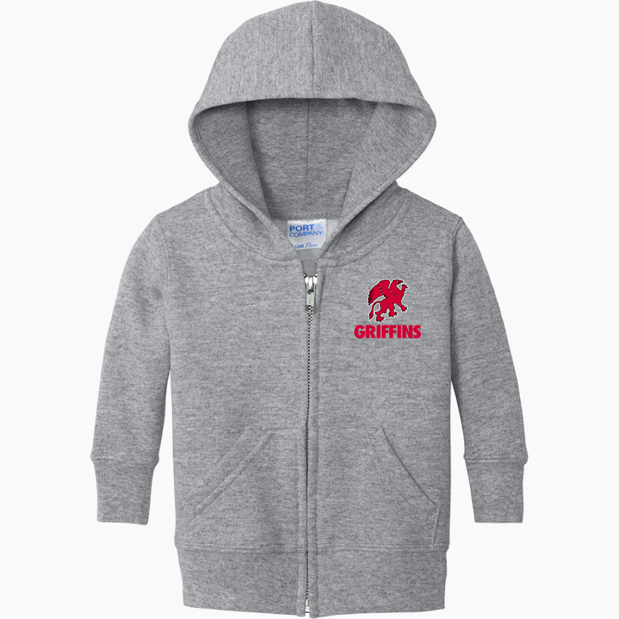 BUCKLEY HIGH SCHOOL GRIFFINS Port & Company Infant Core Fleece Full-Zip Hooded Sweatshirt