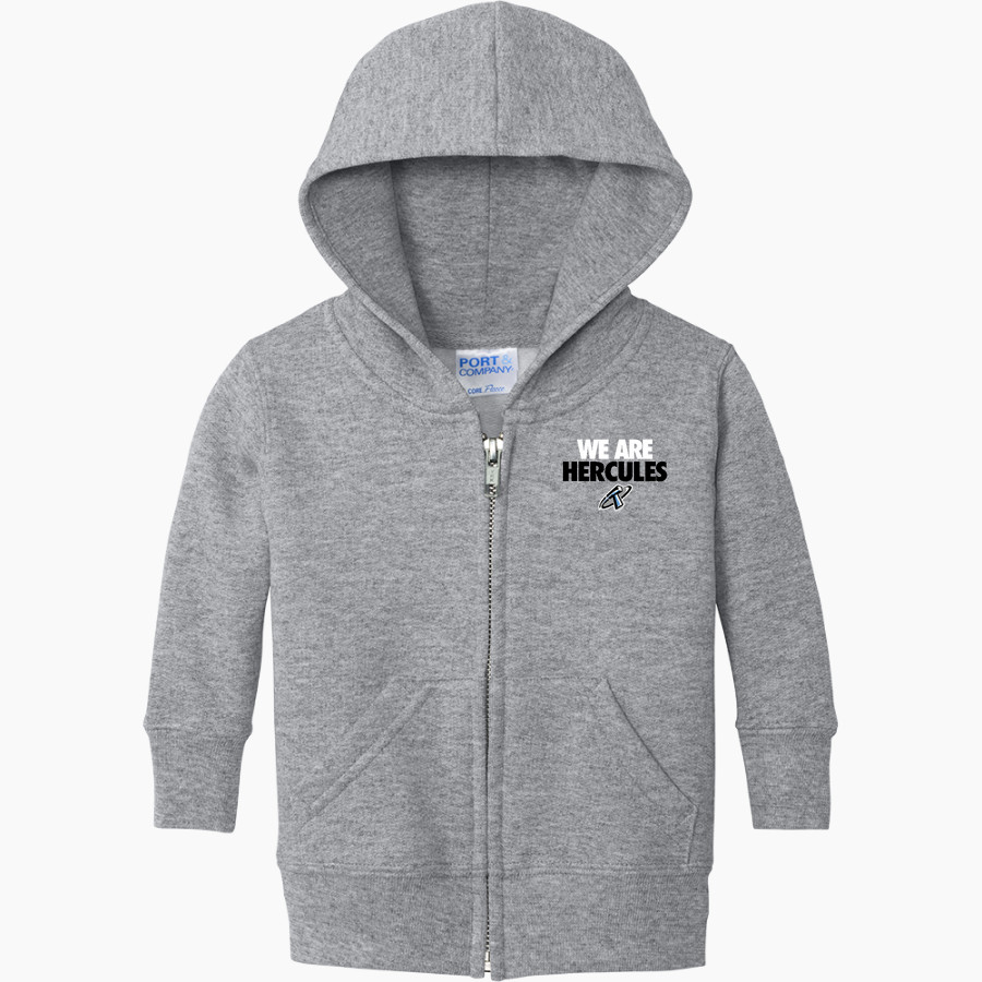 HERCULES HIGH SCHOOL TITANS Port & Company Infant Core Fleece Full-Zip Hooded Sweatshirt