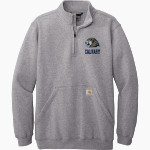 Calvary Lions Carhartt Men's Midweight 1/4-Zip Mock Neck Sweatshirt Front Thumbnail