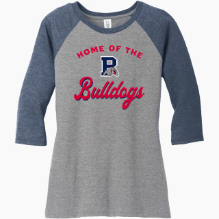 District Women's Perfect Tri 3/4-Sleeve Raglan