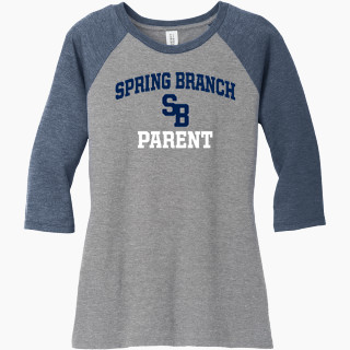 District Women's Perfect Tri 3/4-Sleeve Raglan