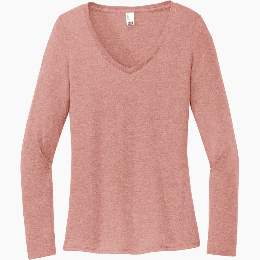 Deer Park Falcons District Women's Perfect Tri Long Sleeve V-Neck T-Shirt