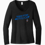 Pomona-Pitzer Sagehens District Women's Perfect Tri Long Sleeve V-Neck T-Shirt Front Thumbnail