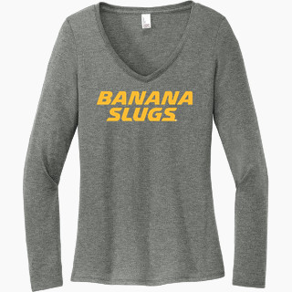 District Women's Perfect Tri Long Sleeve V-Neck T-Shirt