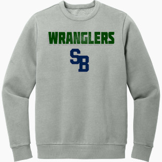 District Men's Vintage Wash Fleece Crewneck Sweatshirt