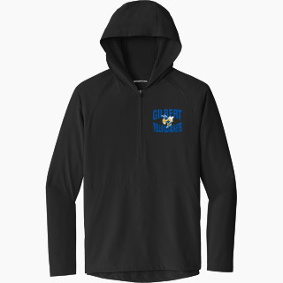 Sport-Tek Men's Repeat 1/2-Zip Long Sleeve Hooded Jacket