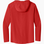 Harvard-Westlake The Official Online Store Sport-Tek Men's Repeat 1/2-Zip Long Sleeve Hooded Jacket Back Thumbnail