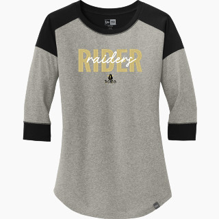 New Era Ladies Heritage Blend 3/4-Sleeve Baseball Raglan Tee