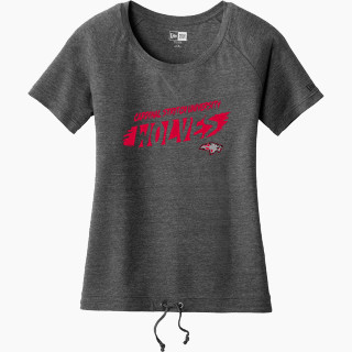 New Era Women's Tri-Blend Short Sleeve Cinched Tee