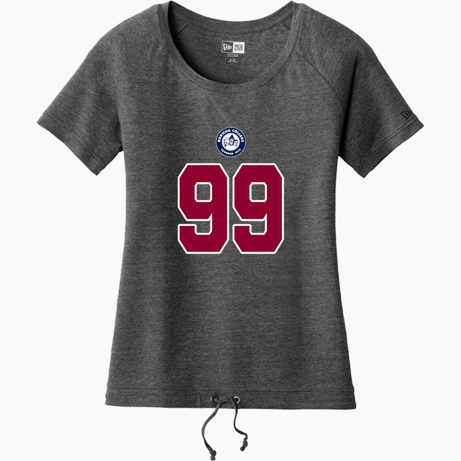 Boricua College  New Era Women's Tri-Blend Short Sleeve Cinched Tee