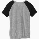 Spring Branch Wranglers New Era Women's Tri-Blend Short Sleeve Cinched Tee Back Thumbnail