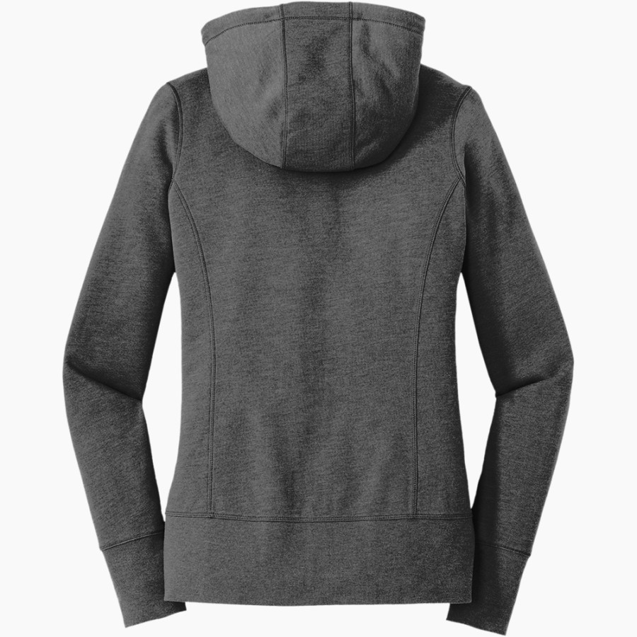 TUTTLE PUBLIC SCHOOL TIGERS New Era Women's Tri-Blend Fleece Full-Zip Hoodie