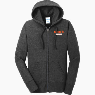 Port & Company Women's Full Zip Hooded Sweatshirt