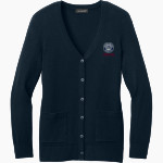 Boricua College  Port Authority Women's Easy Care Button-Up Cardigan Sweater Front Thumbnail