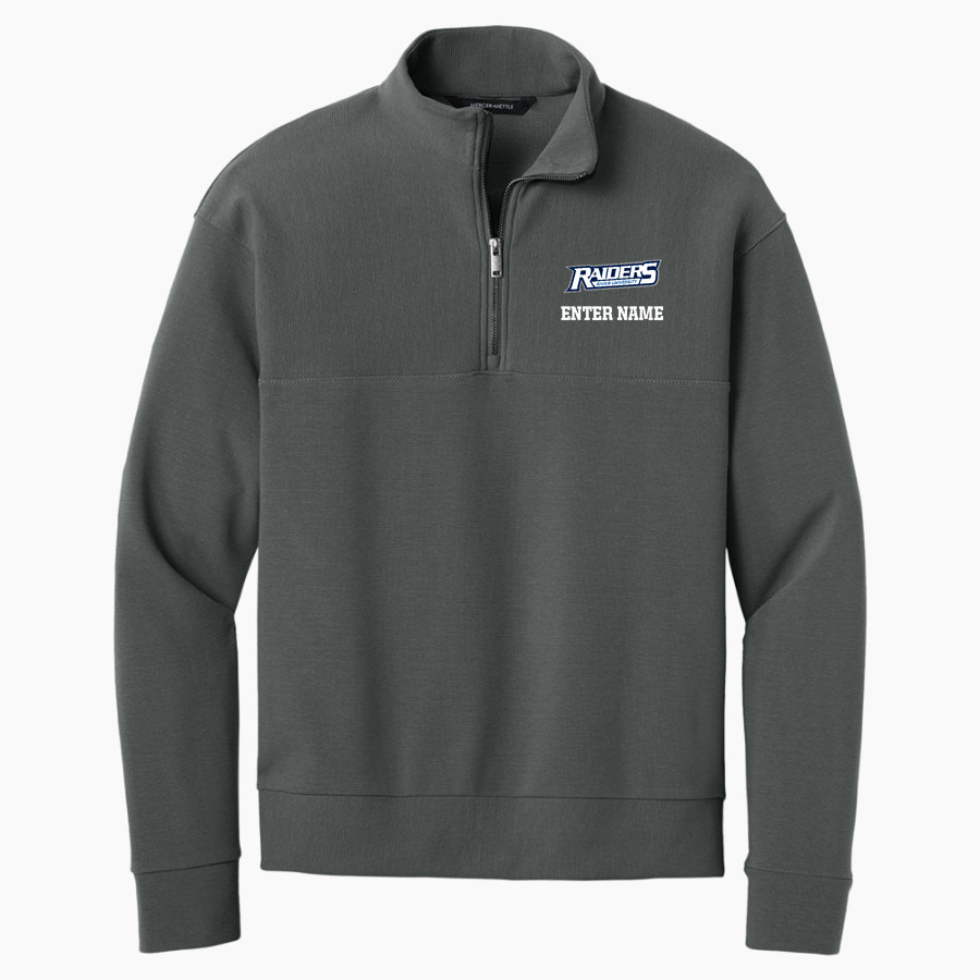 Rivier University Official Store of the Raiders Mercer+Mettle Men's Linear Texture 1/4-Zip