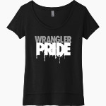 Spring Branch Wranglers Next Level Women's Festival Scoop Neck Tee Front Thumbnail