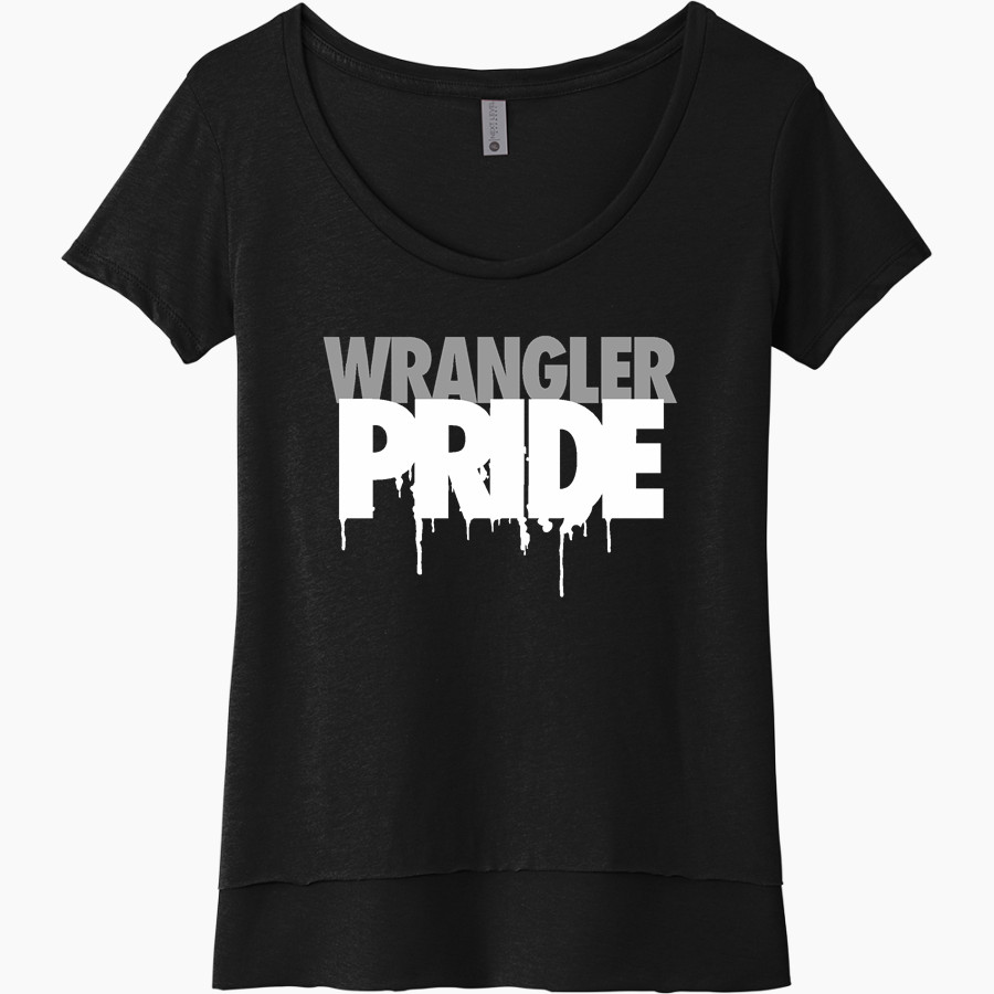 Spring Branch Wranglers Next Level Women's Festival Scoop Neck Tee