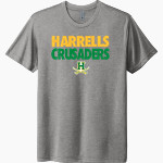 Harrells Crusaders Next Level Unisex Tri-Blend T-Shirt Front Thumbnail
