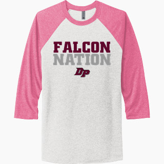 Next Level Unisex Tri-Blend 3/4-Sleeve Raglan T-Shirt
