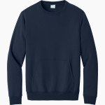 Spring Branch Wranglers Port & Company Core Fleece Crewneck Pocket Sweatshirt Front Thumbnail