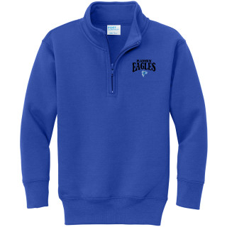 Port & Company Youth Core Fleece 1/4-Zip Pullover Sweatshirt