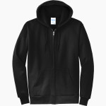 Spring Branch Wranglers Port & Company Men's Core Fleece Full-Zip Hooded Sweatshirt Front Thumbnail