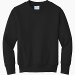 Spring Branch Wranglers Port & Company Youth Core Fleece Crewneck Sweatshirt Front Thumbnail
