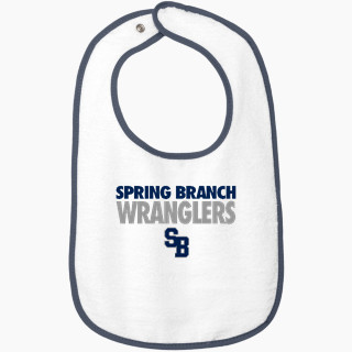 Rabbit Skins Infant Contrast Trim Terry Bib