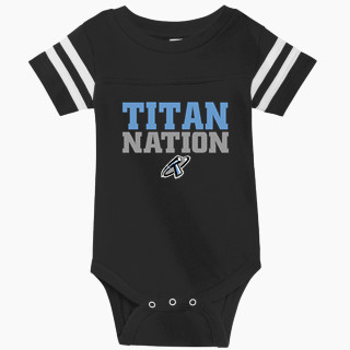 Rabbit Skins Infant Football Fine Jersey Onesie