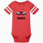 GROOM HIGH SCHOOL TIGERS Rabbit Skins Infant Football Fine Jersey Onesie Front Thumbnail