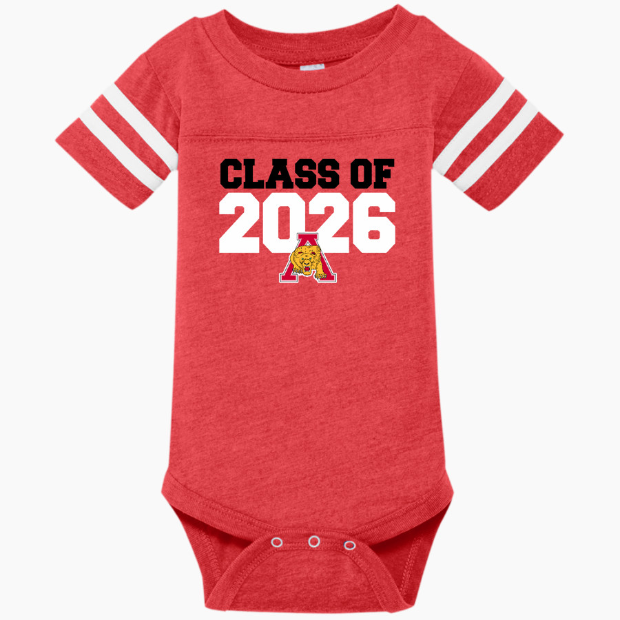 ALBANY HIGH SCHOOL LIONS Rabbit Skins Infant Football Fine Jersey Onesie