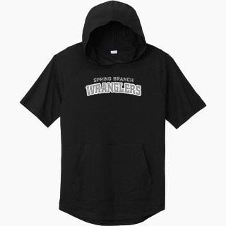 Sport-Tek Men's PosiCharge Tri-Blend Wicking Short Sleeve Hoodie