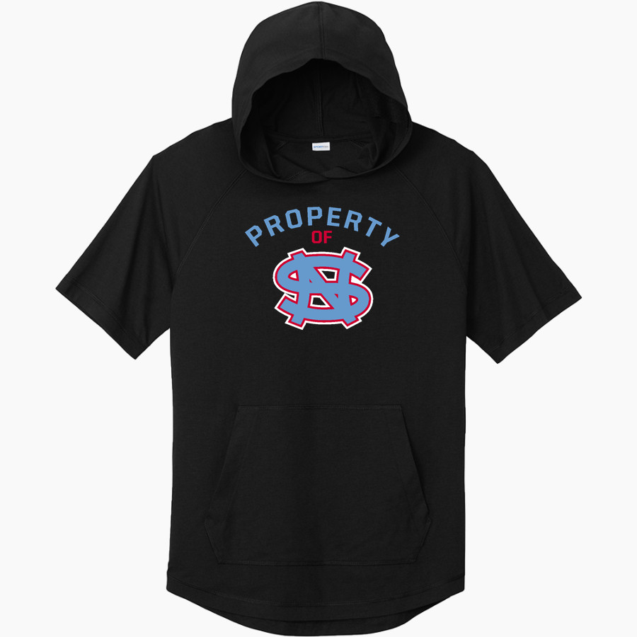 NORTH SALINAS VIKINGS Sport-Tek Men's PosiCharge Tri-Blend Wicking Short Sleeve Hoodie