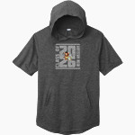 Montessori Reggio Academy  of Sugar Land Sport-Tek Men's PosiCharge Tri-Blend Wicking Short Sleeve Hoodie Front Thumbnail