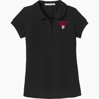 Port Authority Girls Silk Touch Peter Pan Collar Polo