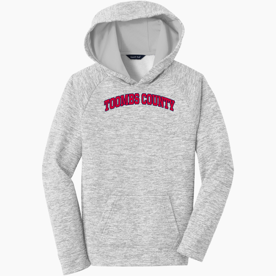 TOOMBS COUNTY HIGH SCHOOL BULLDOGS Sport-Tek Youth PosiCharge Electric Heather Fleece Hoodie