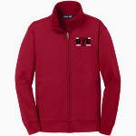 RYE HIGH SCHOOL GARNETS Sport-Tek Youth Sport-Wick Fleece Full-Zip Jacket Front Thumbnail