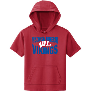 Sport-Tek Youth Sport-Wick Fleece Short Sleeve Hoodie
