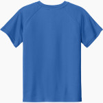 PLAINVIEW CHRISTIAN ACADEMY EAGLES Sport-Tek Youth Posicharge Competitor 2-Button Short-Sleeve Henley Back Thumbnail